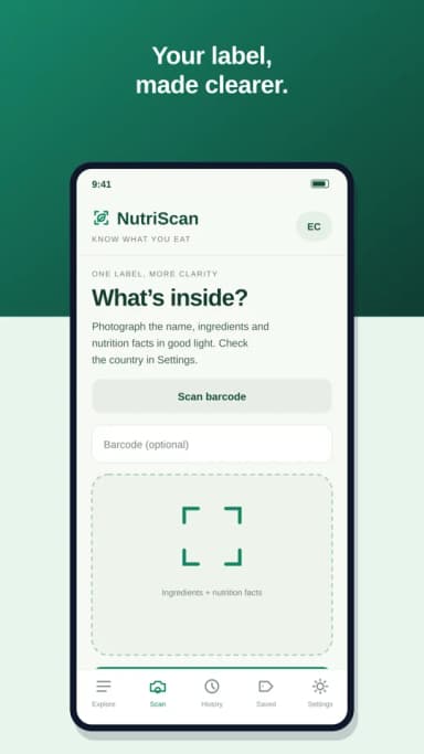 NutriScan screenshot 1