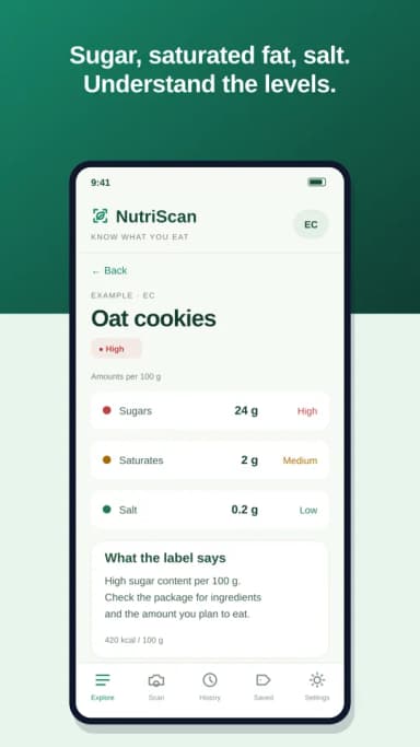 NutriScan screenshot 2