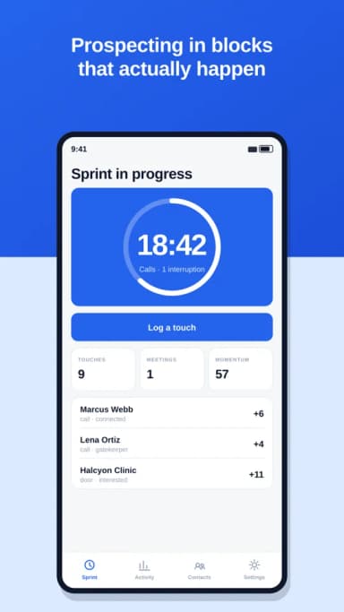ProspectSprint screenshot 1