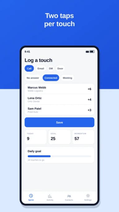 ProspectSprint screenshot 2