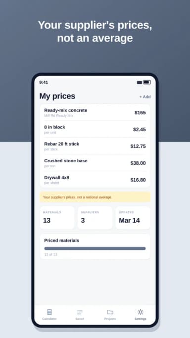 BuildCalc Pro screenshot 3