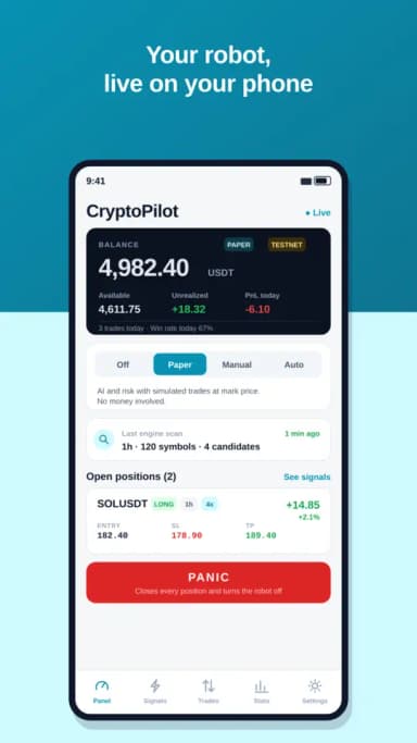 CryptoPilot screenshot 1