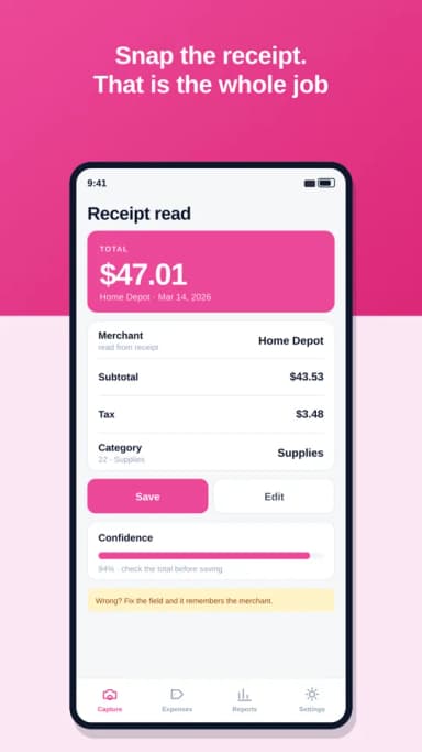 ExpenseSnap screenshot 1